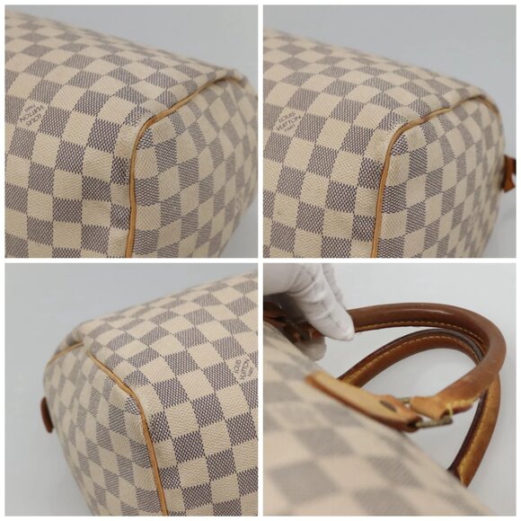 LOUIS VUITTON Damier Azur Speedy 30 Hand Bag - Picture 10 of 15